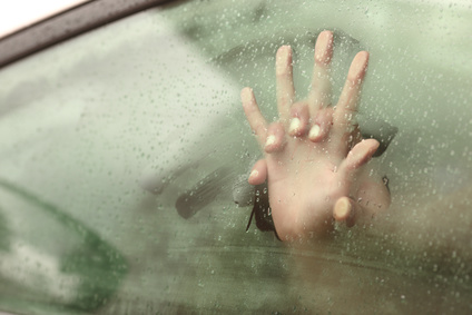 Couple holding hands having sex inside a car - December 22